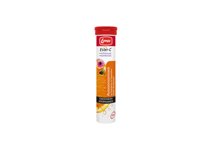 Lanes Ester-C + Echinacea+Sambucus 20 Eff.Tablets
