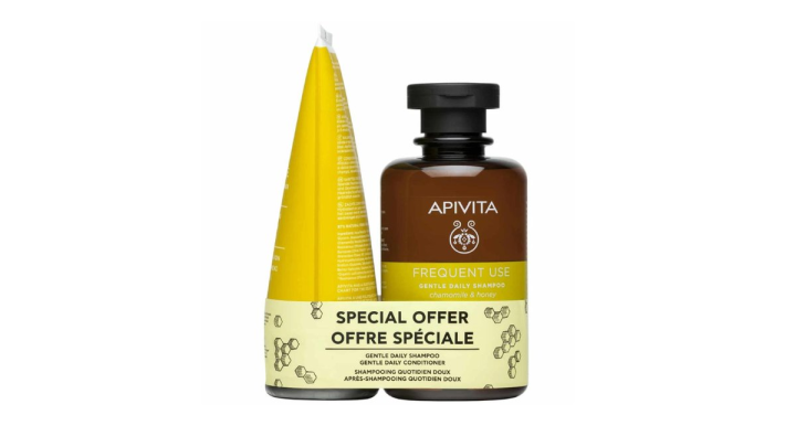 Apivita Set Frequent Use Dentle Daily Shampoo 250ml + Conditioner 150ml