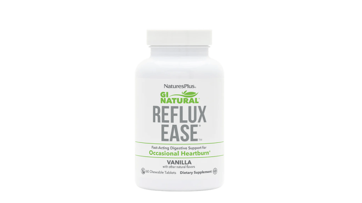 Natures Plus Reflux Ease Vanilla 60 Chewable Tablets