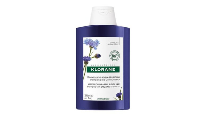 Klorane Anti-Yellowing - Gray, Blonde Hair Shampoo with Organic Centaury 200ml