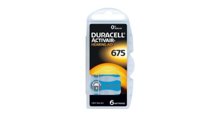 Duracell Activair Hearing Aid 675 - 6 batteries