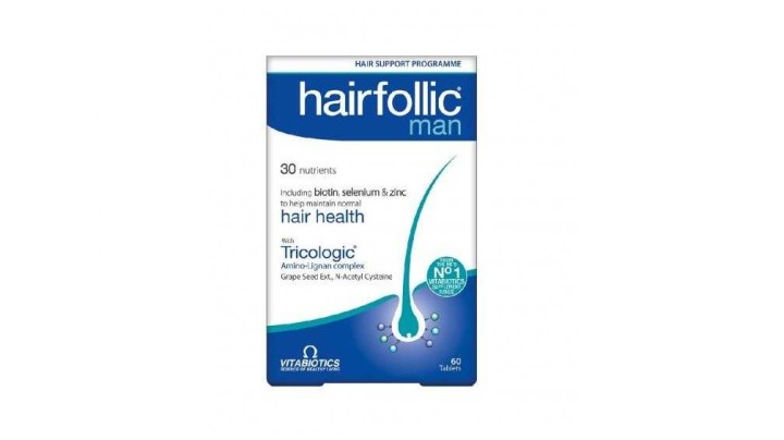 Vitabiotics  Hair Folic Tricologic Man 60 Tablets