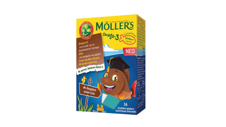 Mollers Omega 3 Cola 36 Soft Jellies