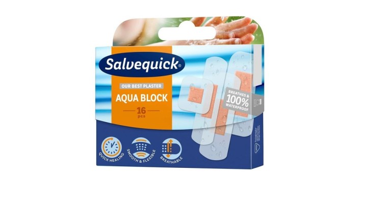Salvequick Aqua Block, 16 Strips