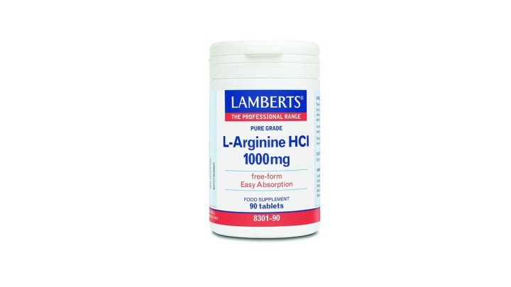 Lamberts L-Arginine HCl 1000mg 90 Tablets