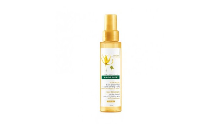 Klorane Sun Radiance Protective Hair Oil with Ylang-Ylang Wax 100ml