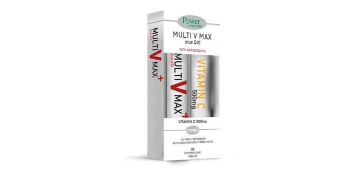 Power Health Multi V Max + Vitamin C 500mg Free 20+20 eff.tablets