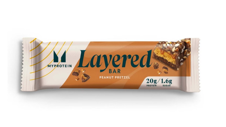 My Protein Layered Chocolate Peanut Pretzel Bar 1pc