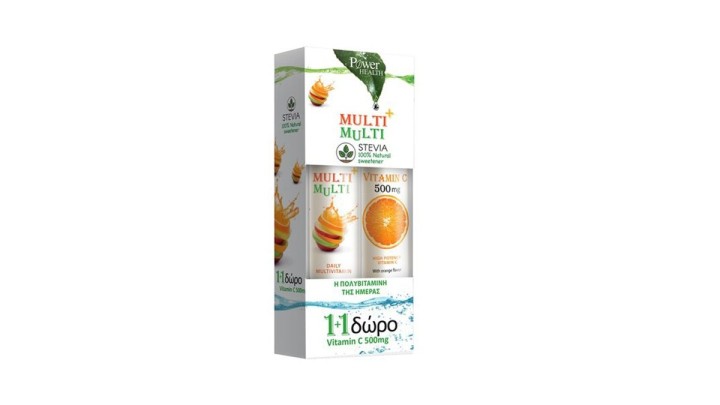 Power Health Multi+Multi Effervesc. Stevia+Vitamin  C 500Mg Free