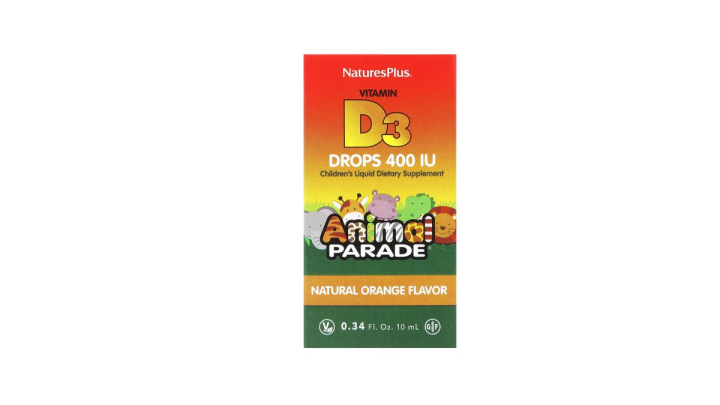 Natures Plus Animal Parade Vitamin D3 Drops 400IU 10ml