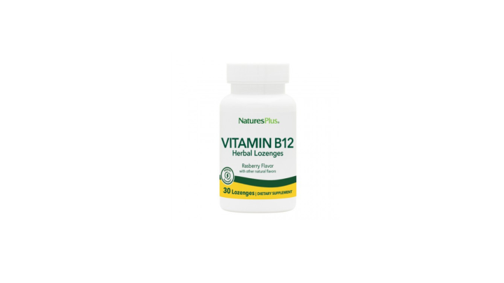Natures Plus Vitamin B12 30 Herbal Lozenges