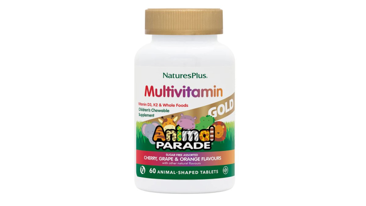 Natures Plus Animal Parade Gold Mixed Flavor 60 Chewable Tablets