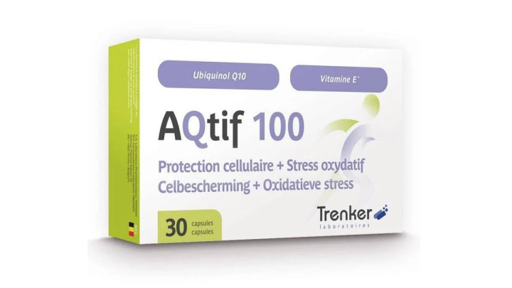 AQTIF 100, UBIQUINOL 100MG & VITAMIN E 10MG 30 CAPSULES
