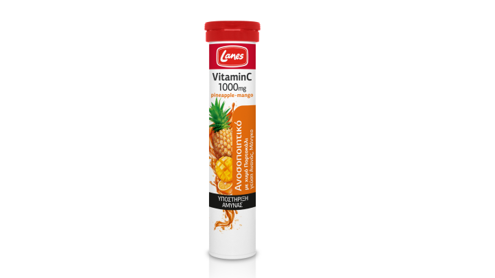 Lanes Vitamin C 1000mg Pineapple - Mango 20 Eff.Tablets
