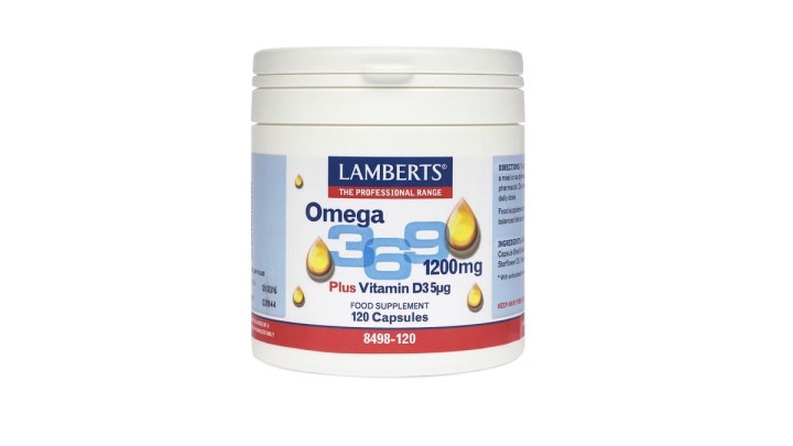 Lamberts Omega 3, 6 And 9+ D3 5Mg 120 Tablets