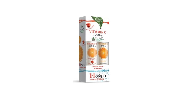 Power Health Vitamin C Apple Efferv + Vitamin  C 500Mg Free