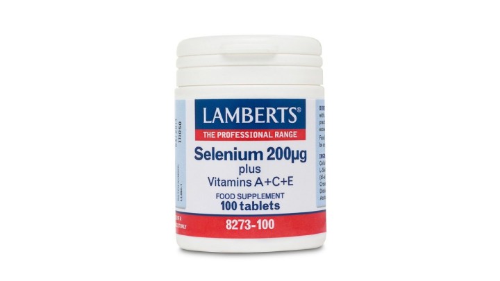 Lamberts Selenium 200Μg Plus Vitamins A+C+E 100 Tablets