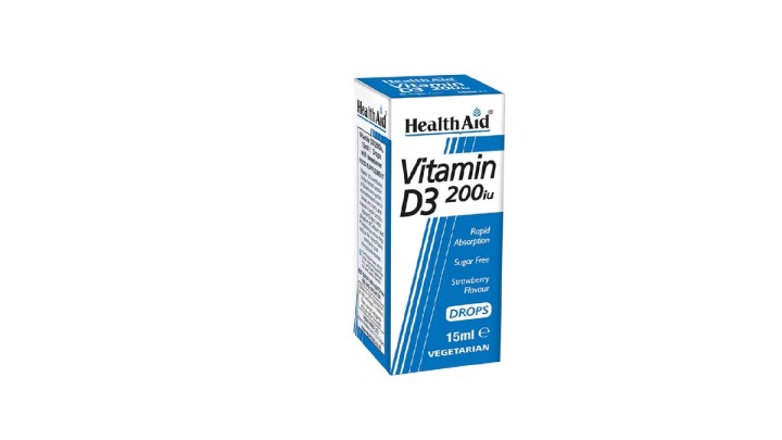 Health Aid Vitamin D3 200Iu Drops 15ml