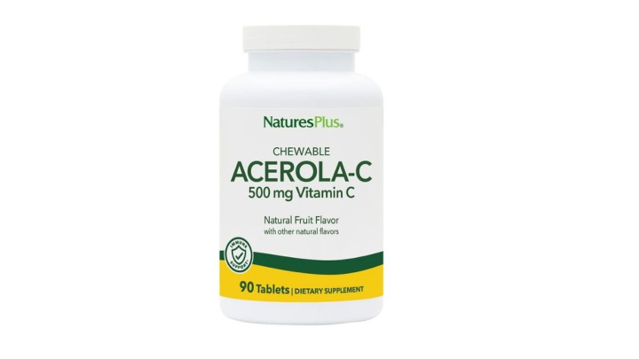 Nature's Plus Chewable Acerola-C Complex 500 mg w/bioflavonoids 90 chewable tabs