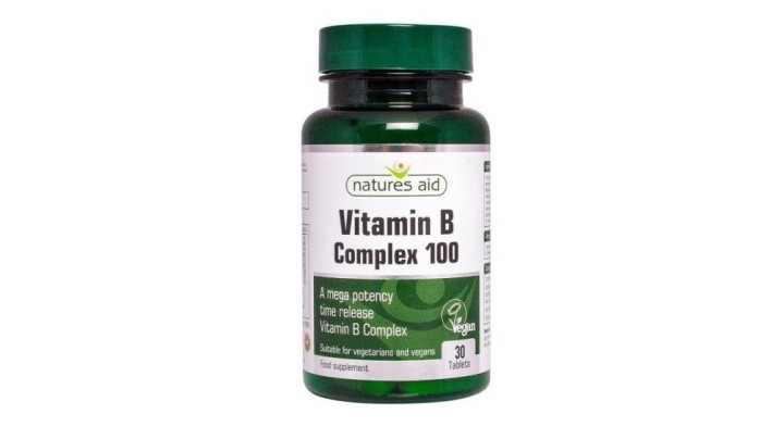 Natures Aid Vitamin B Complex 100 30 Tablets