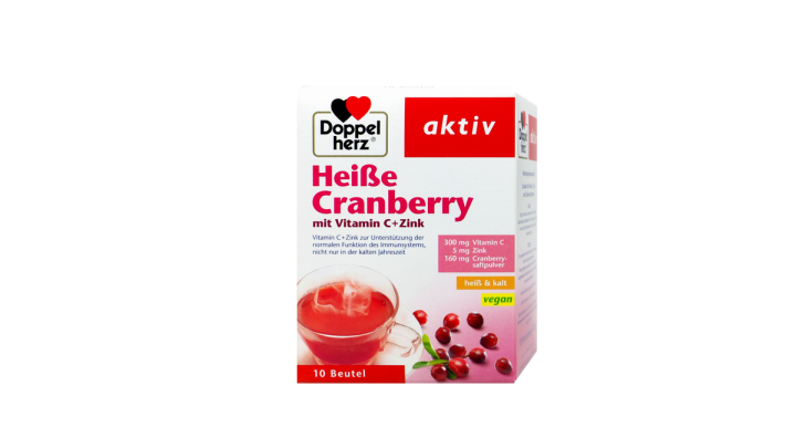 Doppelherz Cranberry Tea with Vitamin C + Zinc 10 sticks