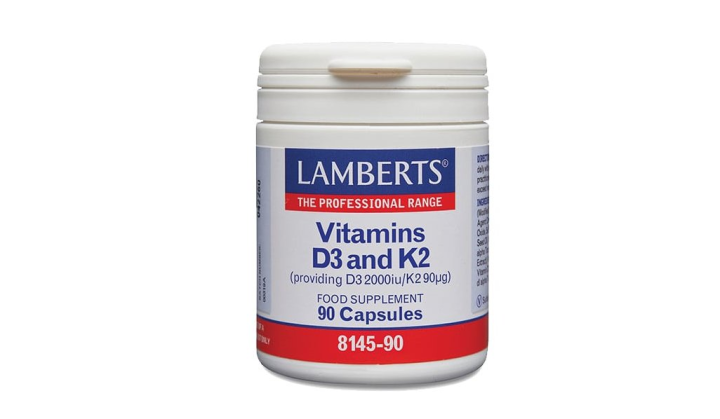 Lamberts Vitamins D3 and K2 (2000iu/90μg) 90 capsules