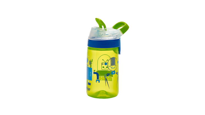Condigo Charteuse with Robots Graphic Kids Water Bottle 420ml