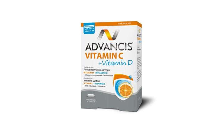 Advancis Vitamin C + Vitamin D 30caps