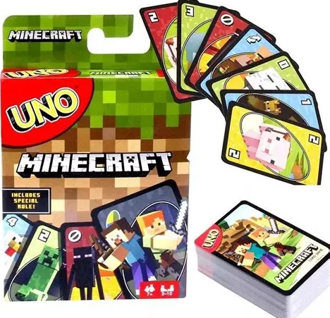 UNO CARDS MINECRAFT ENGLISH