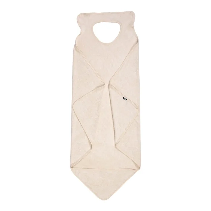 Candide XXL Parent/Baby viscose bath cape apron - 100x100 cm - Ecru