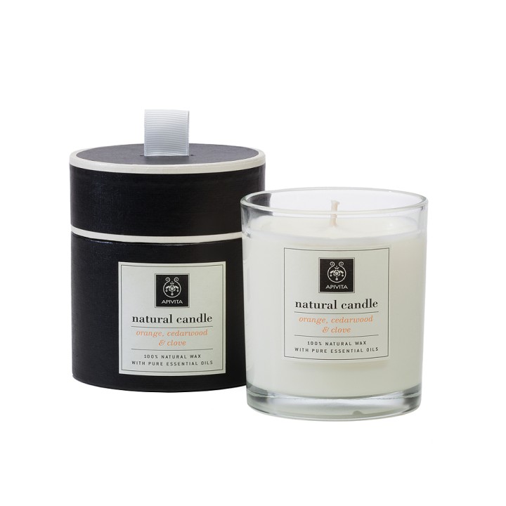 Apivita Natural Candle - Orange Cedarwood & Clove 235g