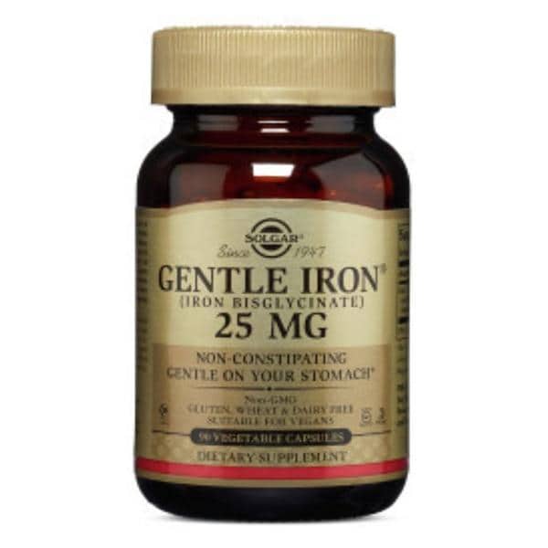 Solgar Gentle Iron 90x25mg Caps