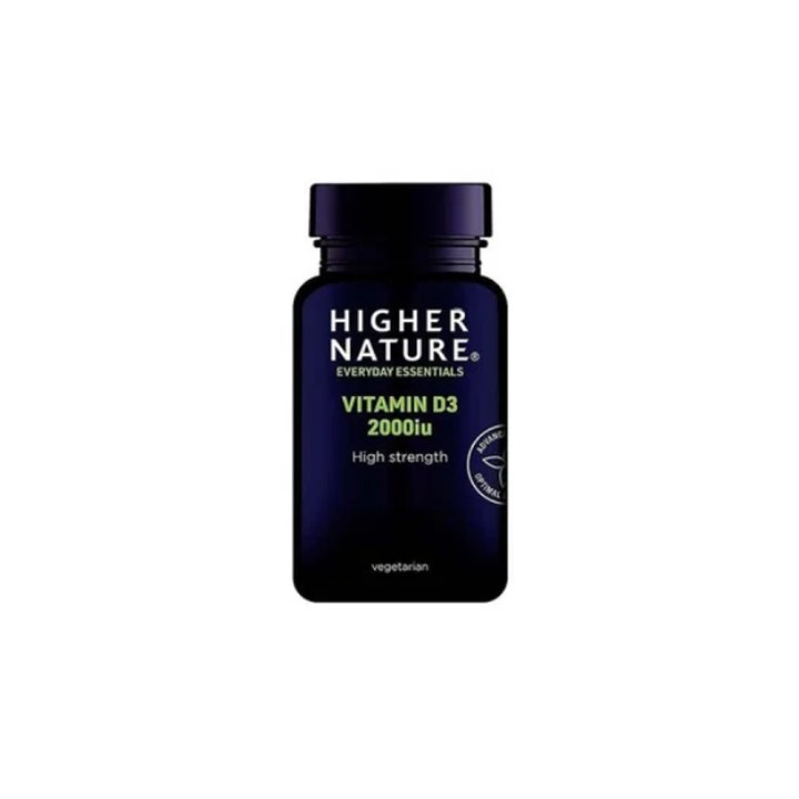 Higher Nature high strength Vitamin D3 2000iu  60 Caps