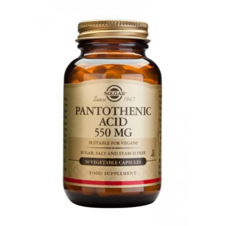 Solgar Pantothenic Acid 550mg 50'S