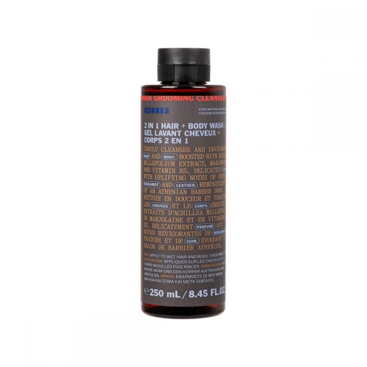 Korres 2 in 1 Mens Hair & Body Wash 250ml