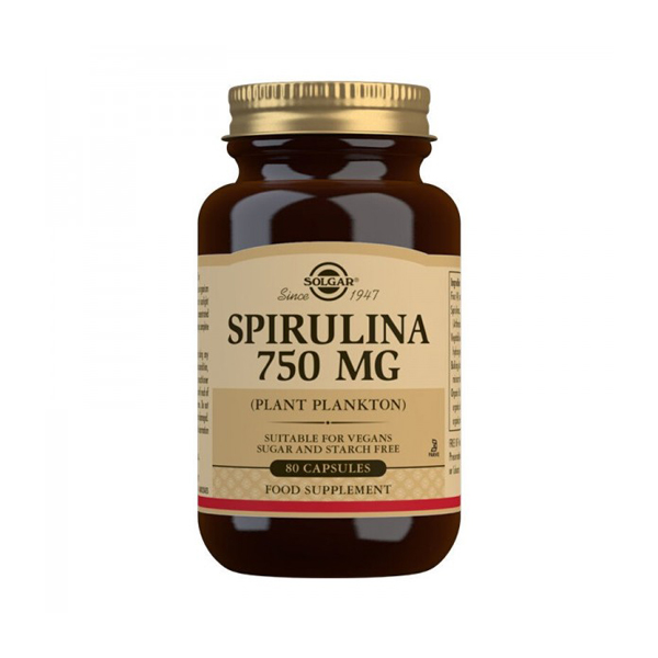 Solgar Spirulina Vegetarian 750mg 80Caps