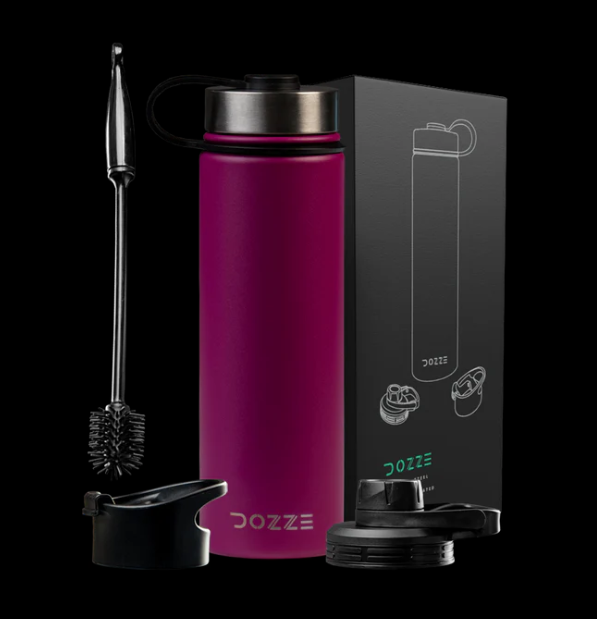 Plum Pink DOZZE Voyager Water Bottle - 620ml