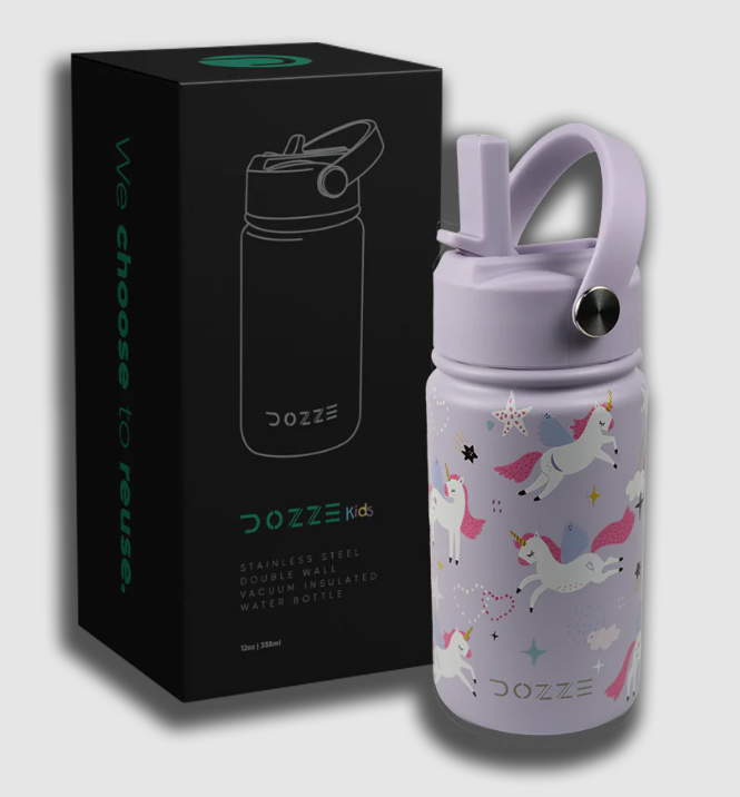 Dreamy Unicorns DOZZE Kids Water Bottle