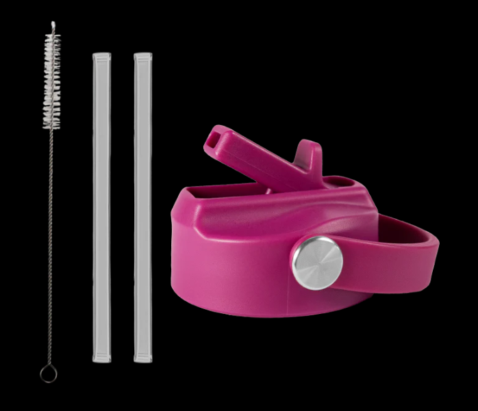 Plum Pink DOZZE Water Bottle Straw Lid