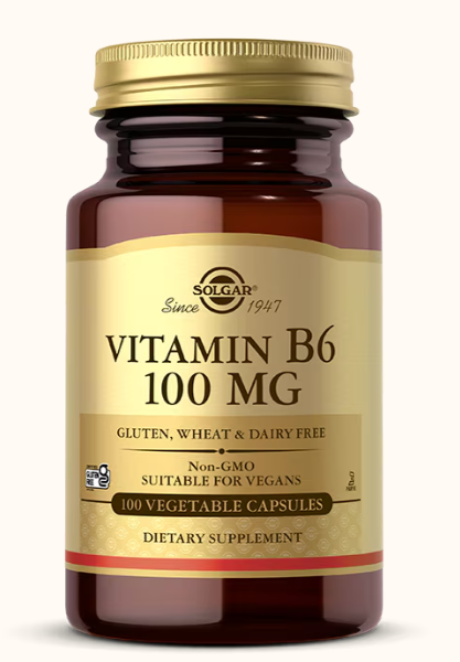 SOLGAR VITAMIN B6 100MG 100CAPS