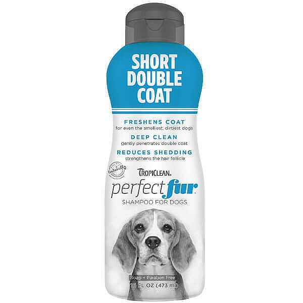 Tropiclean Perfect Fur Short Double Coat Dog Shampoo - 473gr