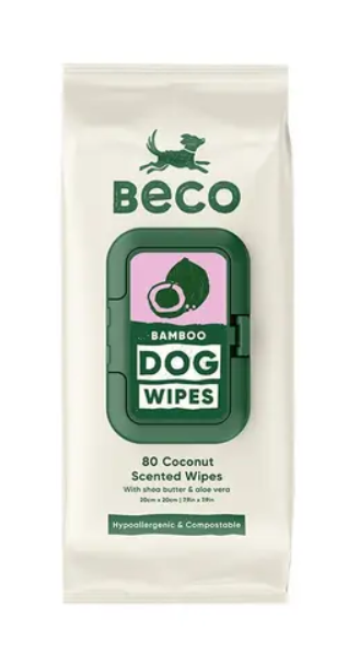 Beco Pets Bamboo Coconut Wipes 80pcs 100gr