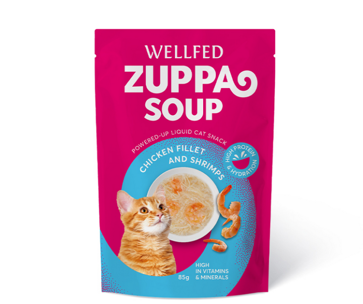 Wellfed Zuppa Soup Chicken And Shrimps - 85gr