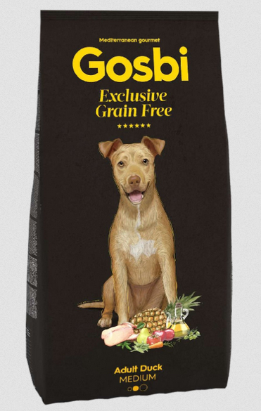 Gosbi Exclusive Grain Free Adult Duck Medium - 12 Kg