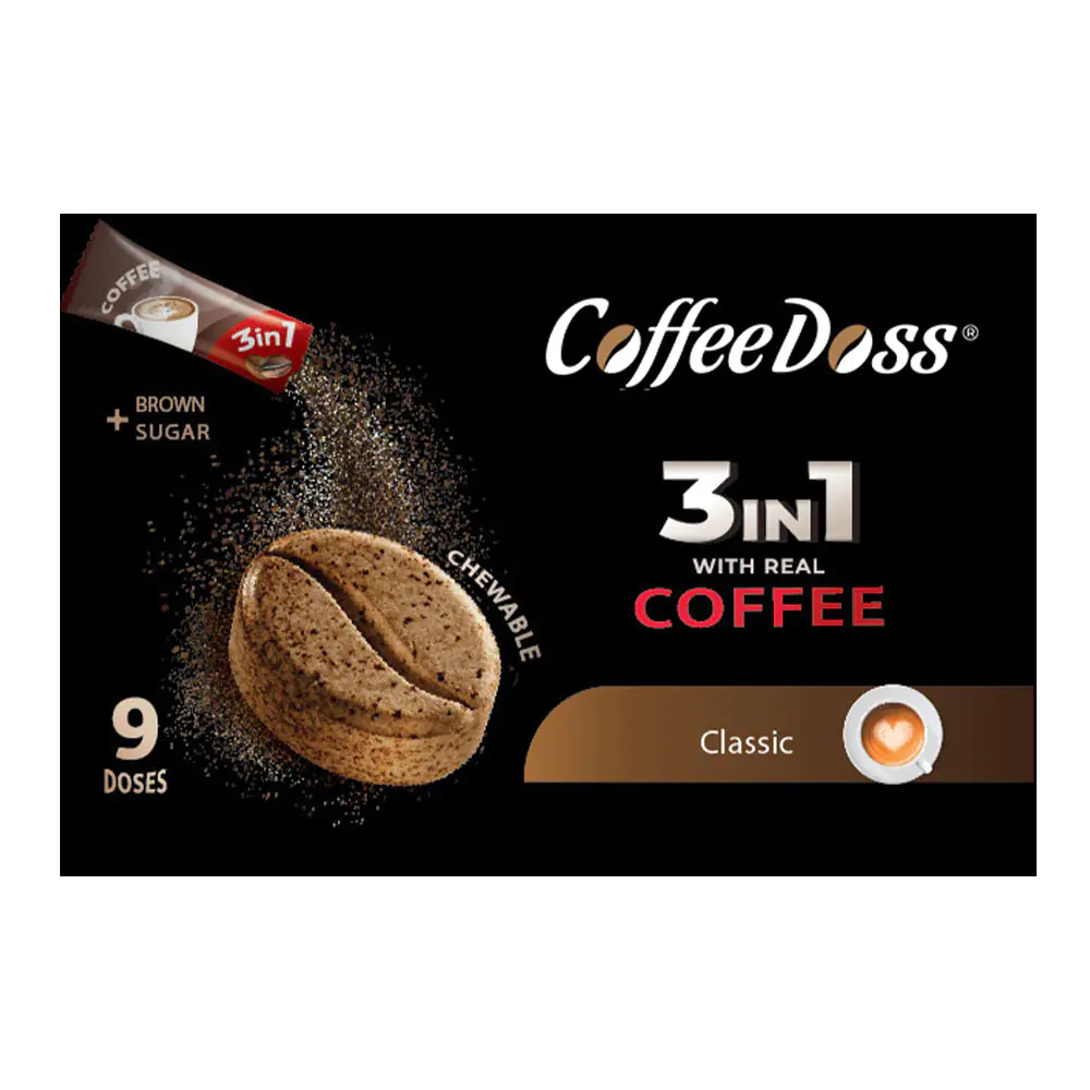 Coffee Candies Classic 3 In 1, 9 Candies, CoffeDoss