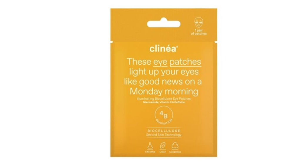 Clinea Illuminating Biocellulose Eye Patches Ματιών για Λάμψη, 1ζευγάρι