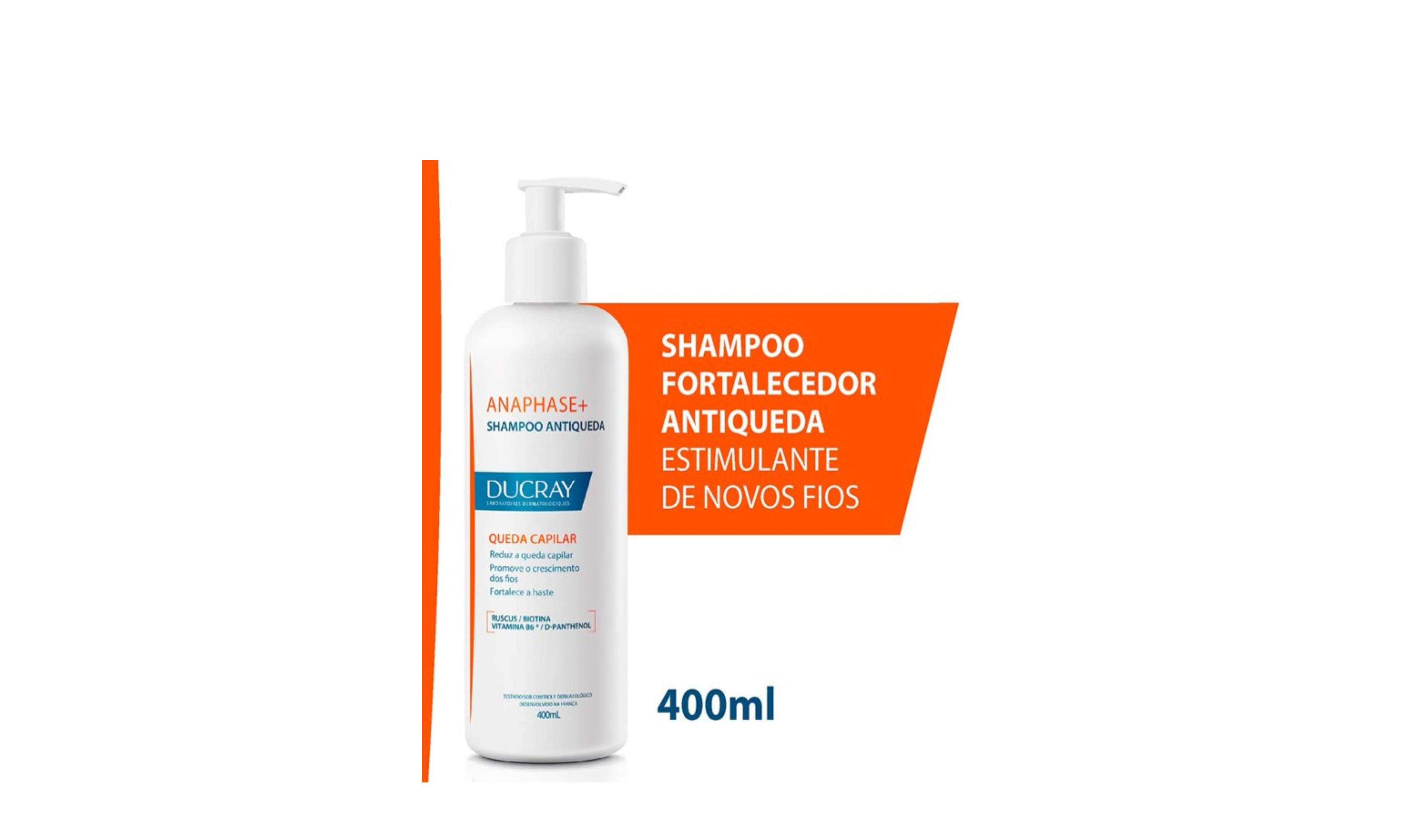 Ducray Anaphase+ Anti-Hair Loss Complement Shampoo, 400ml