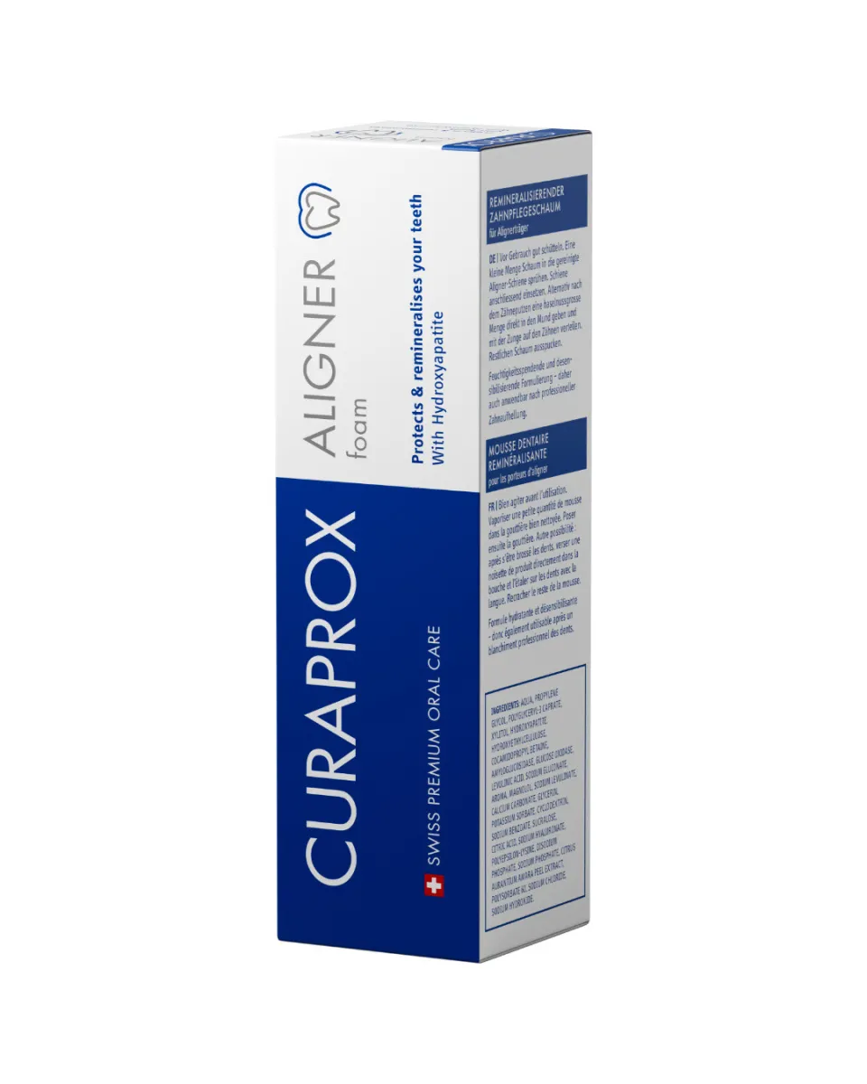 Curaprox Aligner Teeth Reminerliazing Foam 40Ml
