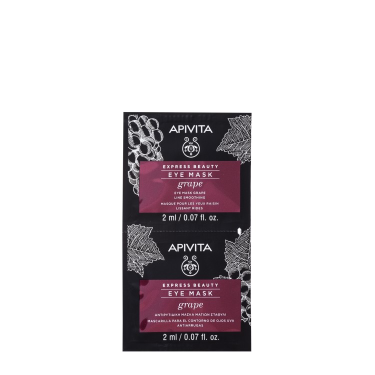 Apivita Express Beauty Antiwrinkle & Firming Eye Mask With Grape 2x2ml