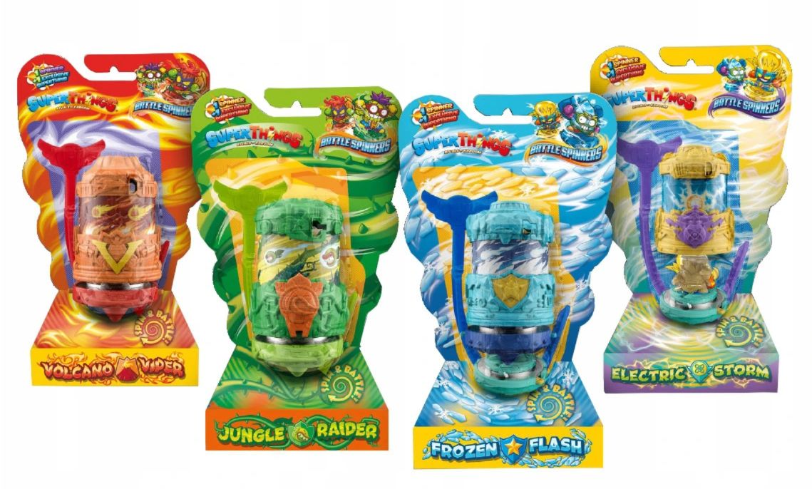 SUPETHINGS BATTLE SPINNERS WITH FIGURE AS TOYS